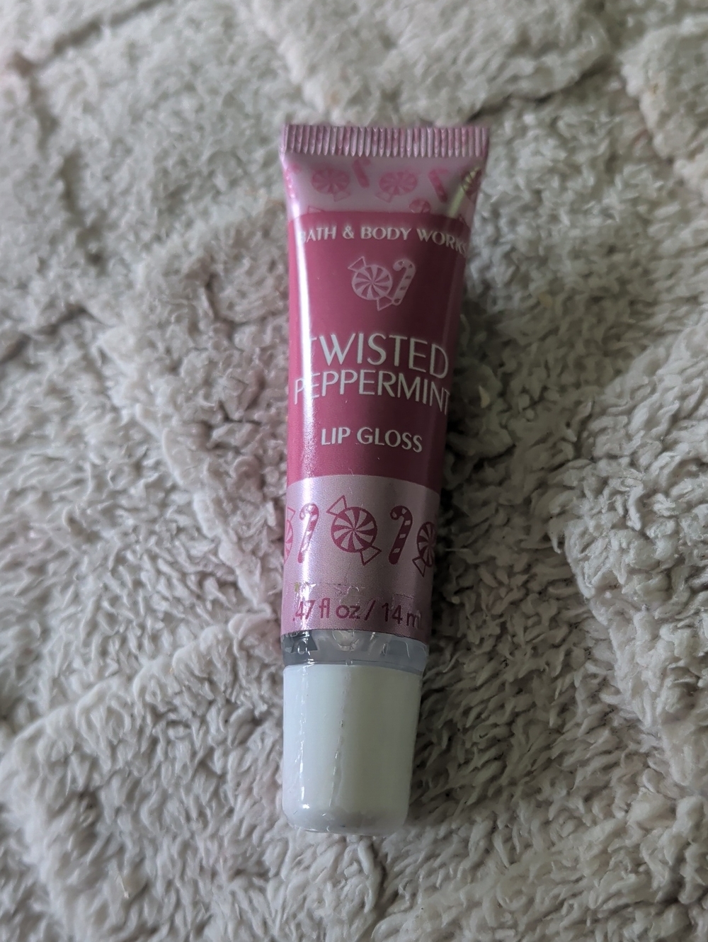 Bath & Body Works Twisted Peppermint Lip Gloss - Rare NWT